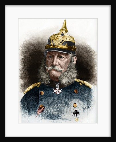 Portrait of Wilhelm I of Prussia by Anonymous