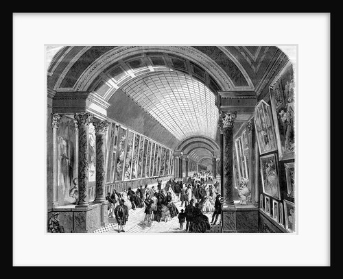 Illustration of the Medici Gallery at the Musee du Louvre by Anonymous