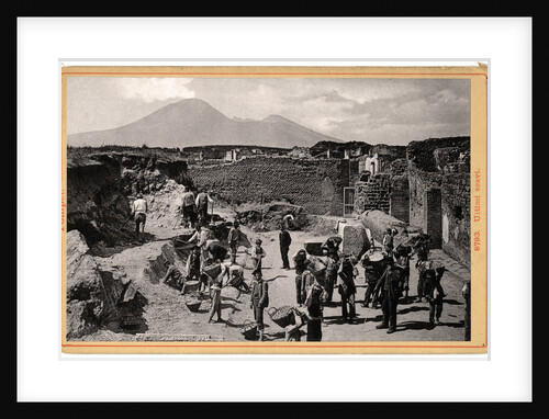 Archaeological Excavation at Pompeii by Anonymous