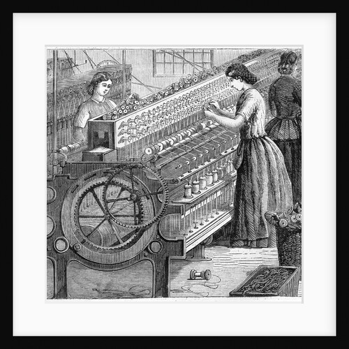 Illustration of the Manufacture of Cotton Thread by Anonymous