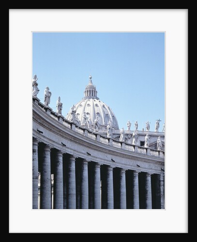 Colonnade and Dome, Piazza San Pietro by Anonymous