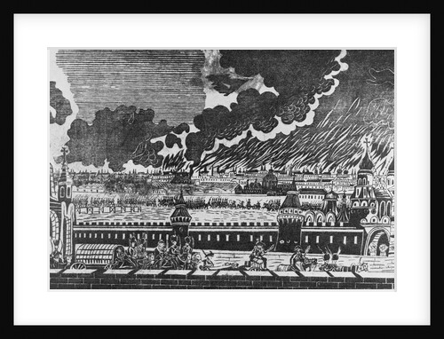 The Burning of Moscow in 1812 Print by Anonymous