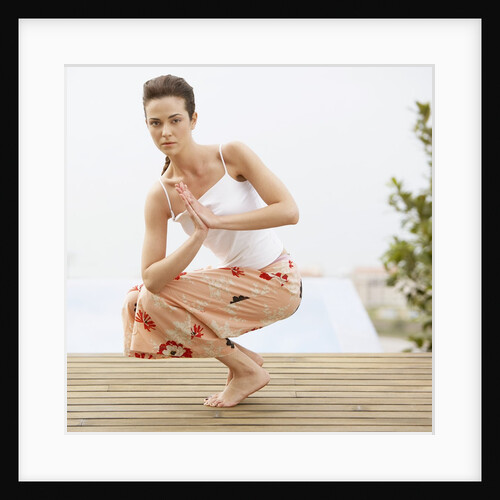 Woman Practicing Yoga by Anonymous