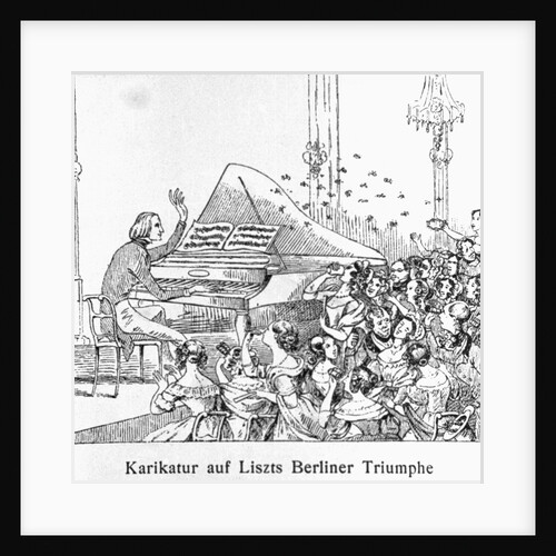 Franz Liszt During Concert in Berlin by Anonymous