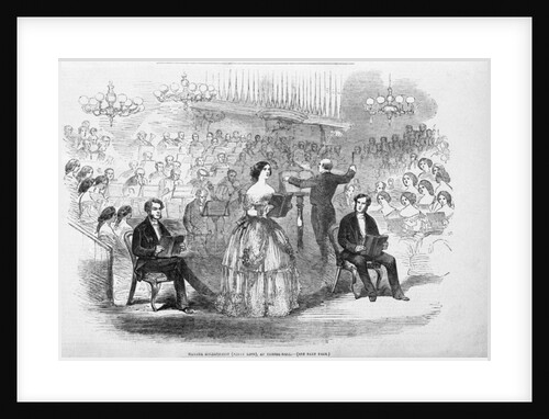 Madame Goldschmidt (Jenny Lind) at Exeter Hall Illustration by Anonymous