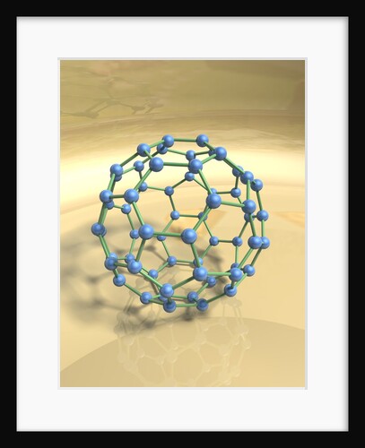 Blue Fullerene or "Buckyball" by Anonymous