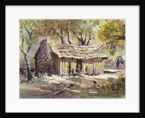 Mark Twain's Cabin by LaVere Hutchings
