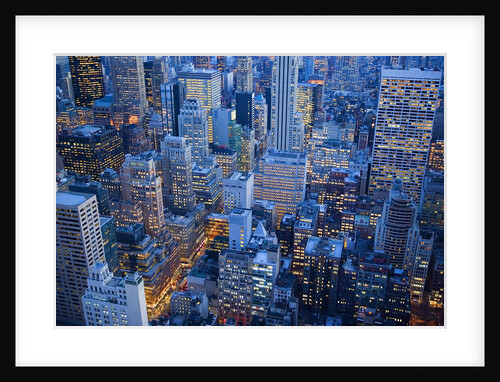 Midtown Manhattan at Dusk by Anonymous