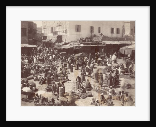 Busy Bazaar in Jaffa by Anonymous