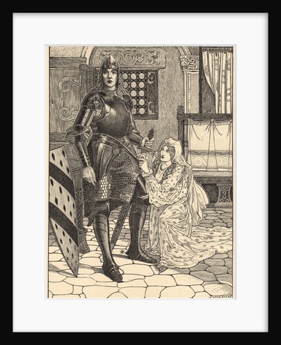 Illustration of Geraint and Enid by Louis John Rhead