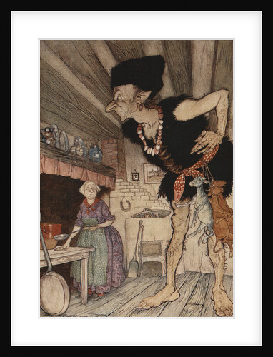 Fee-Fi-Fo-Fum, I Smell the Blood of an Englishman Illustration by Arthur Rackham