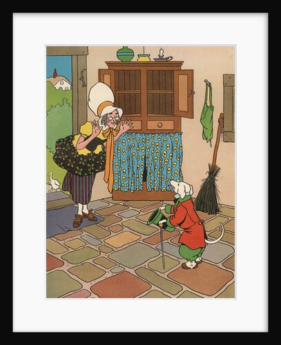 Old Mother Hubbard and Her Dog Illustration by William Donahey