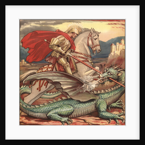 St. George and the Dragon Illustration by Anonymous