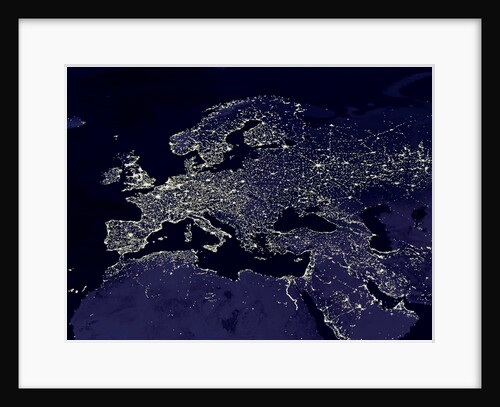 Europe at Night by Anonymous