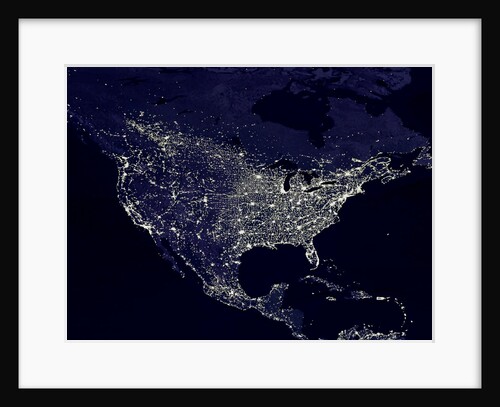 North America at Night by Anonymous