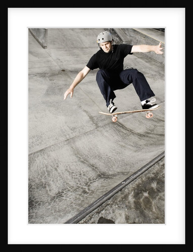 Skateboarder Performing Tricks by Anonymous