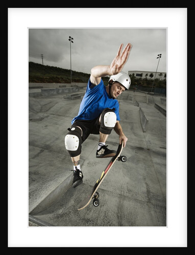 Skateboarder Performing Tricks by Anonymous