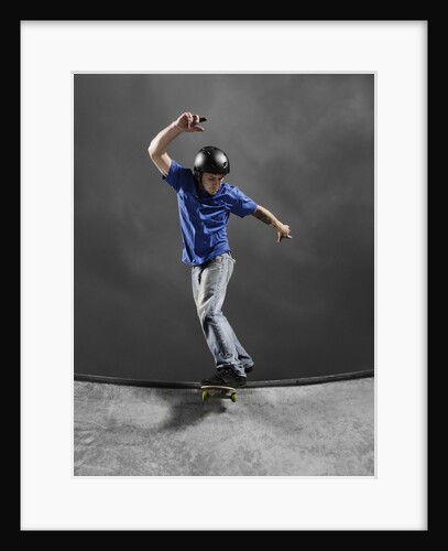 Skateboarder Performing Tricks by Anonymous