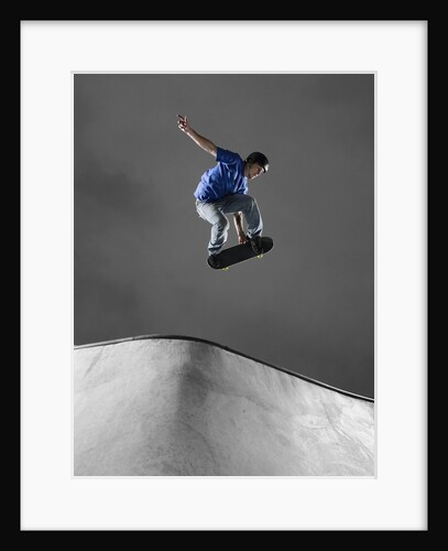 Skateboarder Performing Tricks by Anonymous
