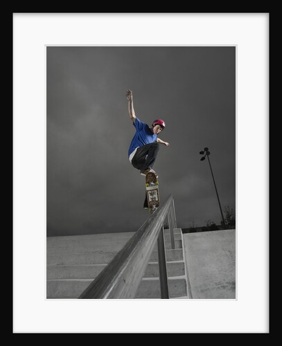 Skateboarder Performing Tricks by Anonymous