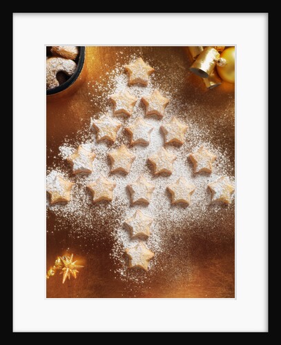 Christmas Cookies Arranged into Tree Shape by Anonymous