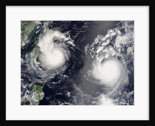 Typhoons Saomai and Bopha by Anonymous