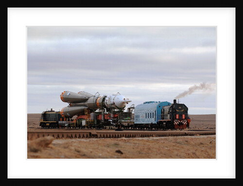 Spacecraft on the Way to Launch Pad by Anonymous