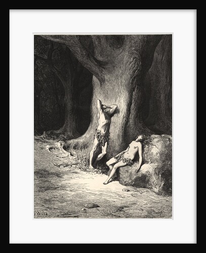 They Heard, and From His Presence Hid Themselves Among the Thickest Trees by Gustave Dore