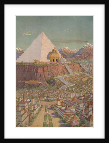 An Idealistic Depiction of the Atlantean Mystery Temple by J. Augustus Knapp