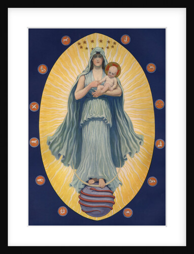 Celestial Virgin with Sun God in Her Arm by J. Augustus Knapp