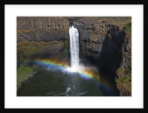 Rainbow in Mist of Waterfall by Anonymous