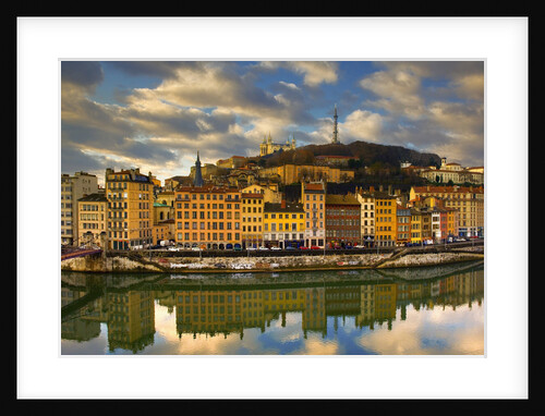 Waterfront Buildings on the Saone River by Anonymous