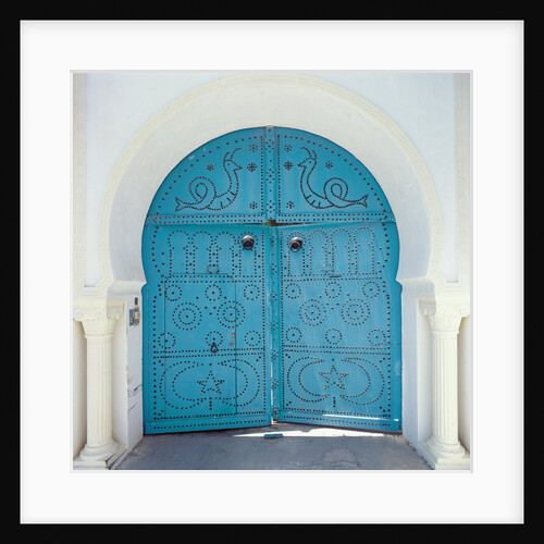 Ornate Blue Doors by Anonymous