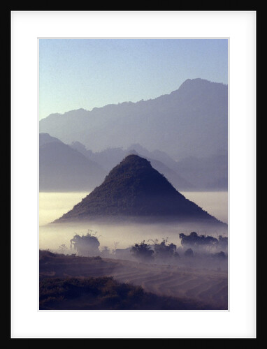 Mist Rising Over Fields by Anonymous