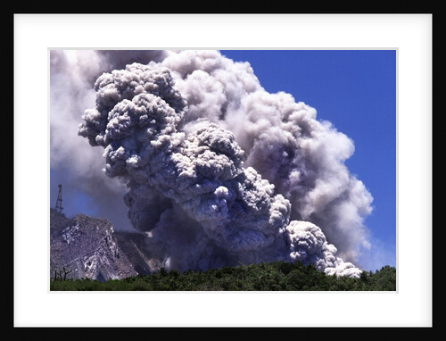 Volcano Eruption on Montserrat by Anonymous