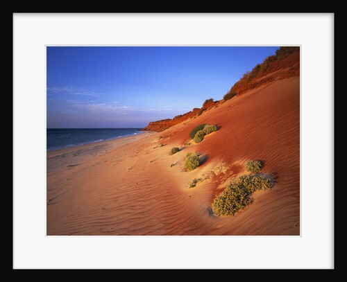 Red Sand Dunes Before an Australian Coastline by Anonymous