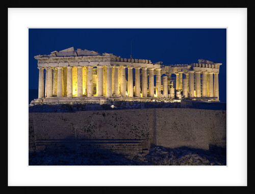 Athens Parthenon at Dusk by Anonymous