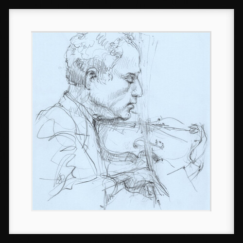 Illustration of a Violinist by Alexandra Day