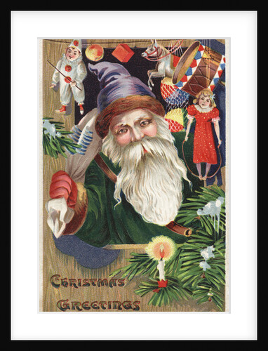 Christmas Greetings Postcard by Anonymous