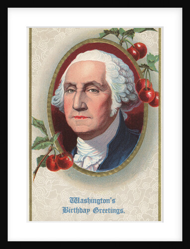 Washington's Birthday Greetings Postcard by Anonymous