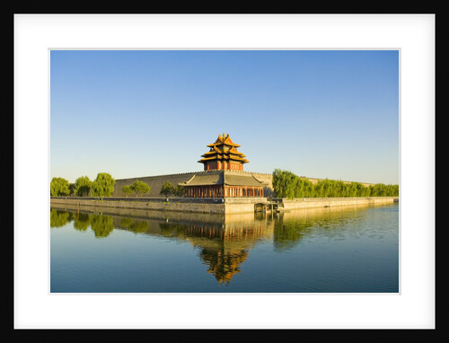Corner Tower and Moat by Anonymous