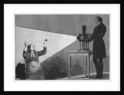 Illustration of Jean-Martin Charcot Using Light to Hypnotize a Patient by Anonymous