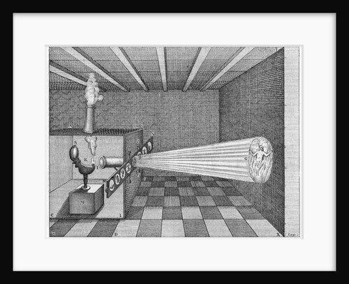 Illustration of a Magic Lantern Slide Projector by Anonymous