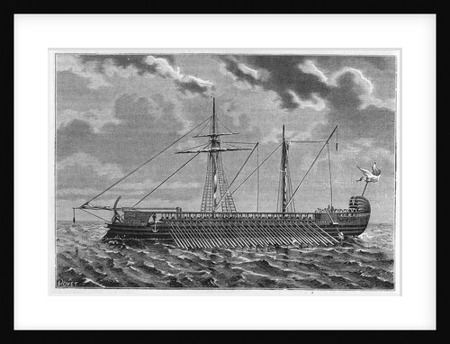 Illustration of an Athenian Triere by Anonymous