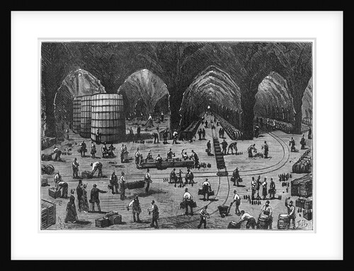 Illustration of the Cellars of Mercier Champagne by Anonymous