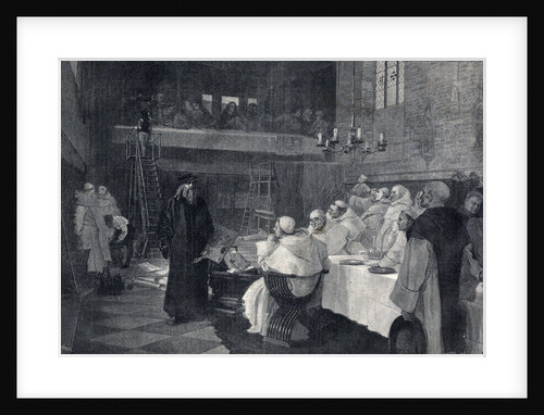 Illustration of Leonardo da Vinci During the Painting of The Last Supper by Anonymous