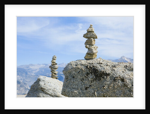 Cairns on Top of Rocks by Anonymous