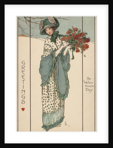 Greetings St. Valentines Day Postcard by Anonymous