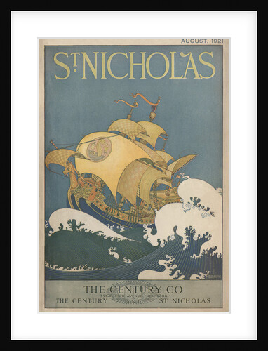 Illustration of a Ship at Sea by Maud Petersham