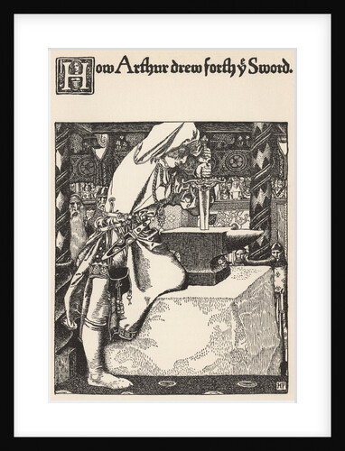 How Arthur Drew Forth Ye Sword by Howard Pyle